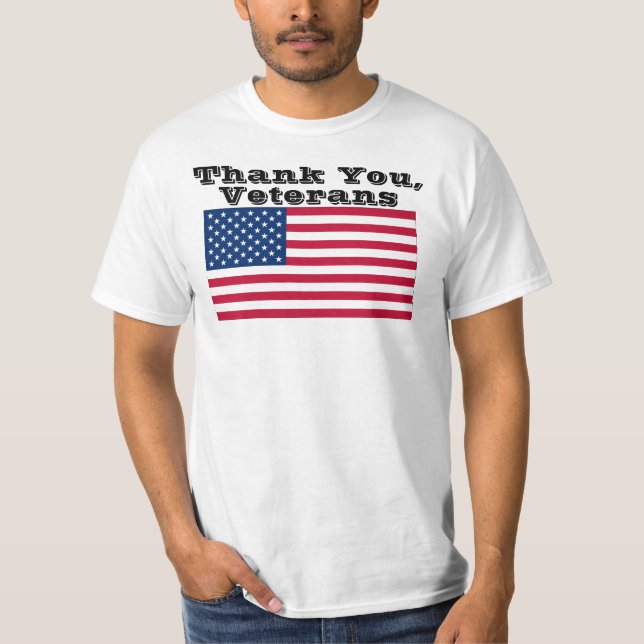 Camiseta Gracias, veteranos (Anverso)