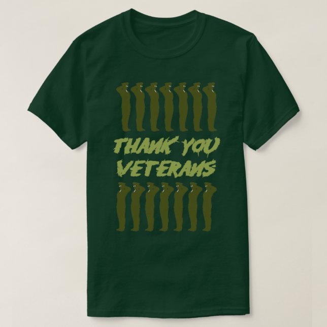 Camiseta Gracias Veteranos 8 (Diseño del anverso)