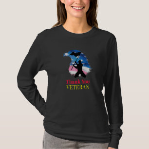 Camiseta Gracias Veteranos Combatiendo Boots Día de los Vet