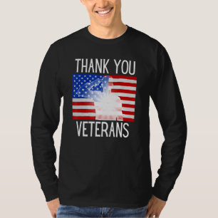 Camiseta Gracias Veteranos Combatiendo Boots Día de los Vet