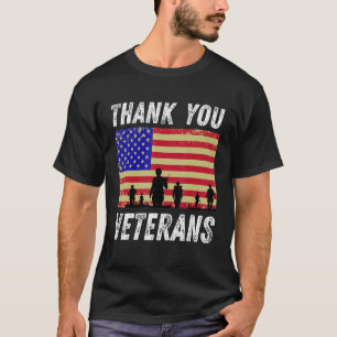 Camiseta Gracias Veteranos Combatiendo Boots Día de los Vet