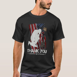 Camiseta Gracias Veteranos Combatiendo Boots Día de los Vet