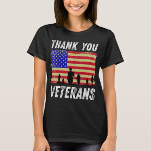 Camiseta Gracias Veteranos Combatiendo Boots Día de los Vet