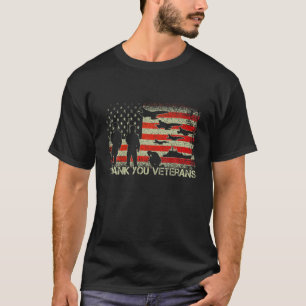 Camiseta Gracias Veteranos Combatiendo Boots Veter Flor De 