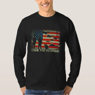 Camiseta Gracias Veteranos Combatiendo Boots Veter Flor De 