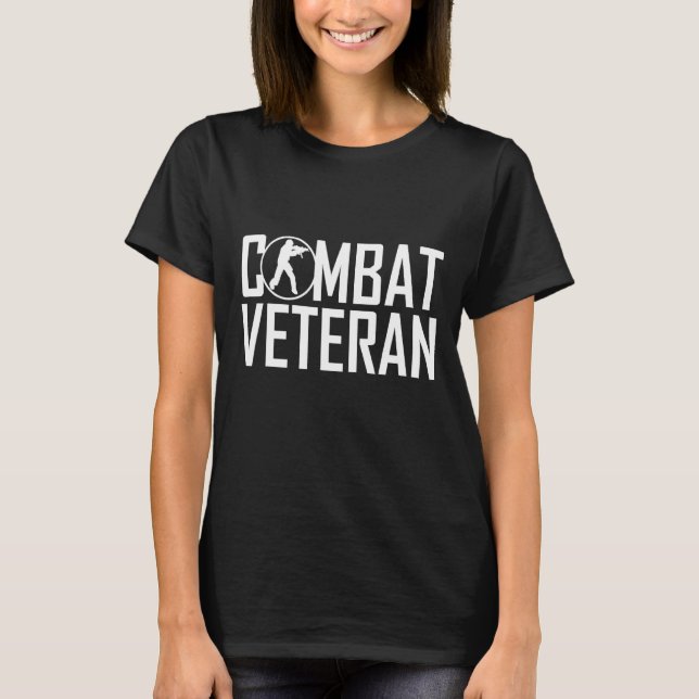 Camiseta Gracias Veteranos Combatiendo Veter el Día de Comb (Anverso)