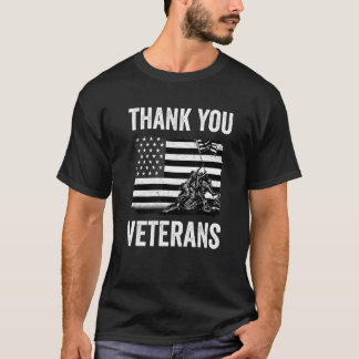 Camiseta Gracias Veteranos Día del Veterano de Combate