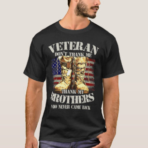 Camiseta Gracias Veteranos Hermanos Combatientes Bolsas de 