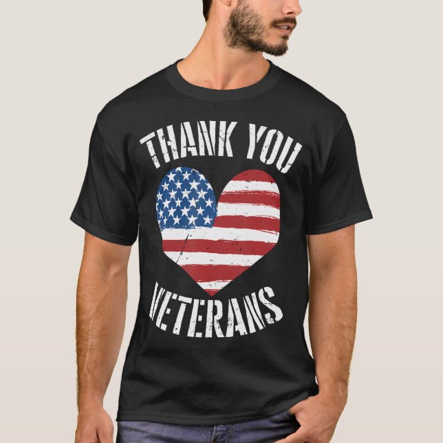 Camiseta Gracias veteranos Patriotismo Veterano de la Bande (Anverso)