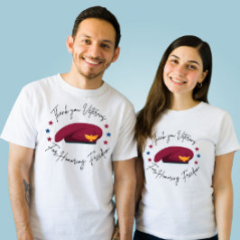 Camiseta Gracias veteranos por honrar la libertad