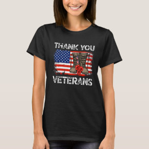 Camiseta Gracias Veteranos Por Los Patriotas Del Día De Los