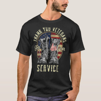 Camiseta Gracias Veteranos Por Su Día De Veteranos De Servi