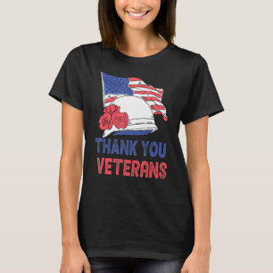 Camiseta Gracias Veterans Service Patriot Veterans Day Ame