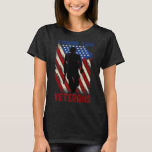 Camiseta Gracias Veterans Service Patriot Veterans Day Ame