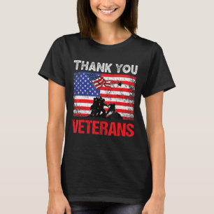 Camiseta Gracias Veterans Service Patriot Veterans Day Ame
