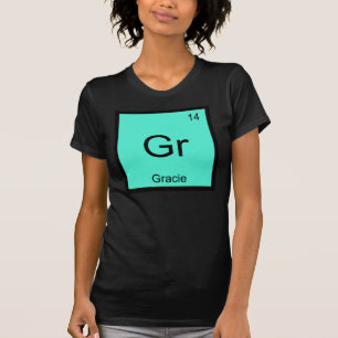 Camiseta Gracie Nombre Elemento Químico Tabla Periódica