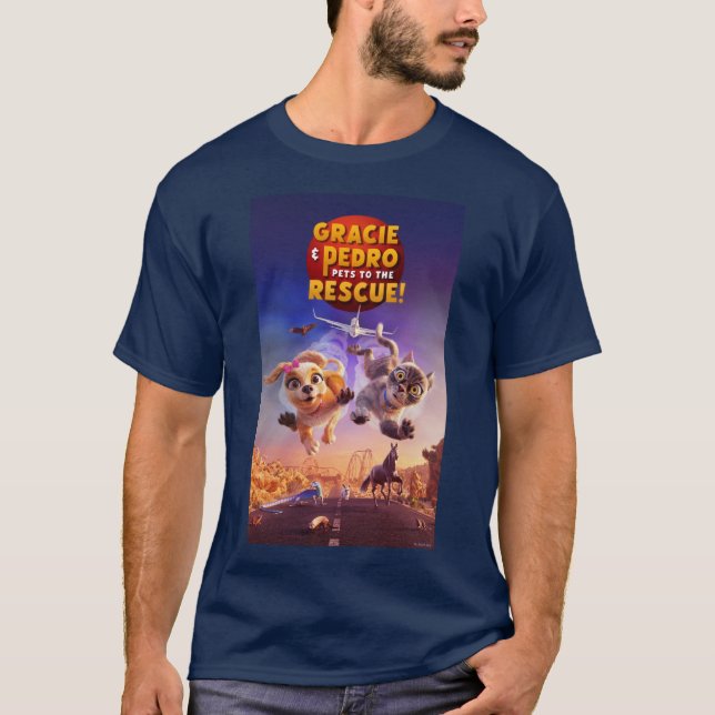 Camiseta Gracie y Pedro: ¡Mascotas al rescate! (Anverso)