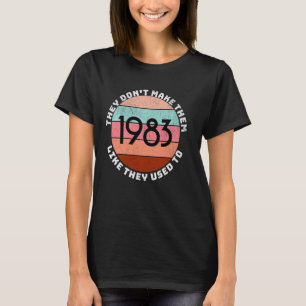 Camiseta Graciosa 40 Aniversario de las Mujeres de 1983 Vie