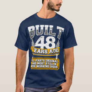 Camiseta Graciosa 48ª Vintage de camisas de cumpleaños cons