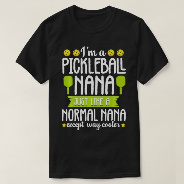 Camiseta Graciosa Abuela Pickleball Nana Dad Guay Paddle Ba (Diseño del anverso)