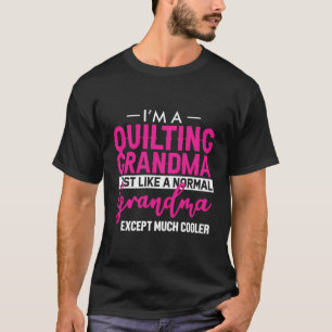 Camiseta Graciosa Abuela Quilt Quilt Sopting Lover