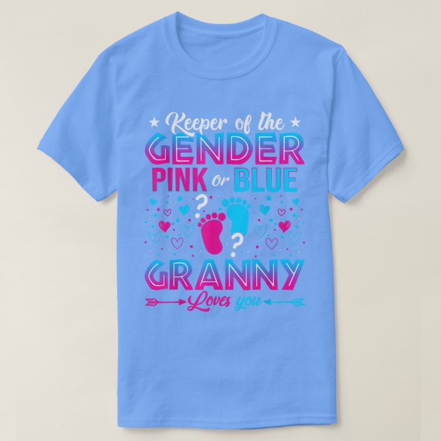 Camiseta Graciosa Abuela Rosa O Azul Te Ama La Revelación D (Diseño del anverso)