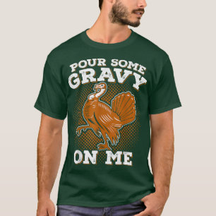 Camiseta Graciosa acción de gracias en una Turquía sever