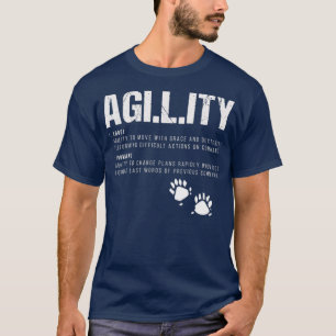 Camiseta Graciosa Agility Definition Perros Entrenador de P