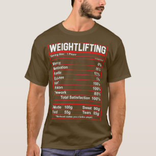 Camiseta Graciosa alabanza Nutrición Hechos Construcción de