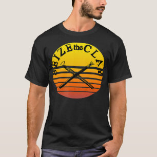 Camiseta Graciosa aleta de aleta toma el sol retro de arcil