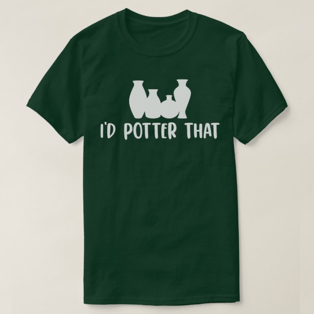 Camiseta Graciosa alfarería diciendo Potter (Diseño del anverso)