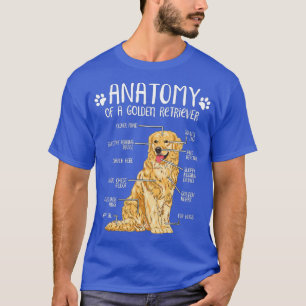 Camiseta Graciosa anatomía Golden Retriever Perg Lover -gig