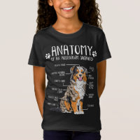 Graciosa anatomía Pastor Australiano Perro Lover A