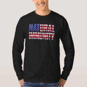 Camiseta Graciosa Anti Vacuna Inmunidad Natural Libertad Mé