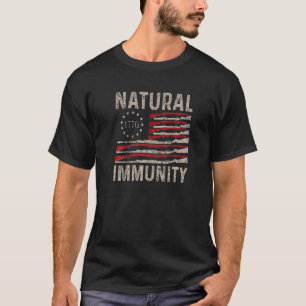 Camiseta Graciosa Anti Vacuna Inmunidad Natural Libertad Mé
