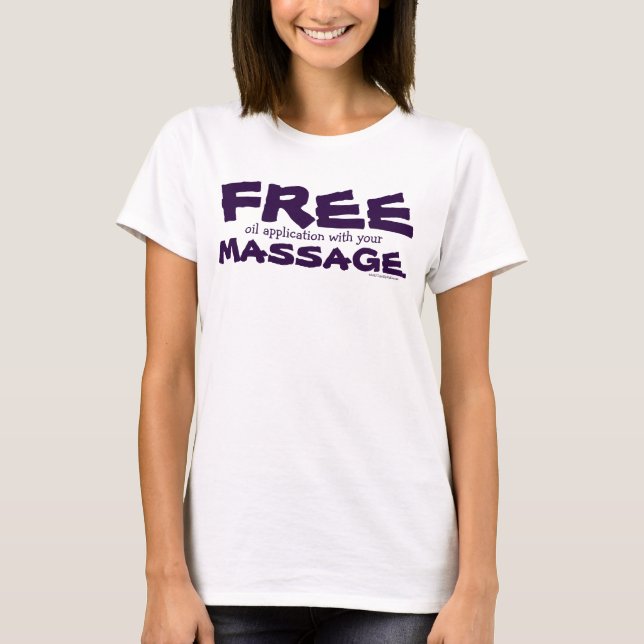 Camiseta Graciosa aplicación de aceite sin PERSONALIZABLE c (Anverso)