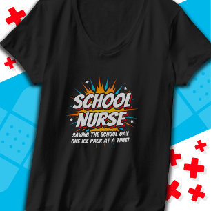 Camiseta Graciosa Apreciación de Enfermeras de Superheroína