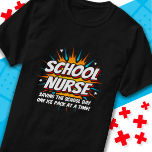 Camiseta Graciosa Apreciación de Enfermeras de Superheroína