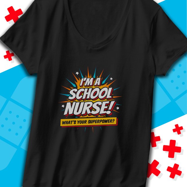 Camiseta Graciosa Apreciación de Enfermeras de Superpower S (Subido por el creador)