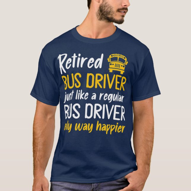 Camiseta Graciosa Apreciación de Jubilación de Conductor de (Anverso)