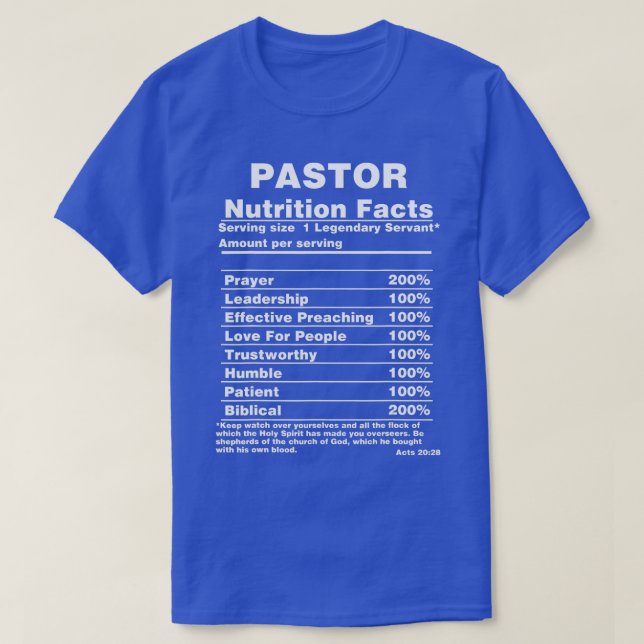 Camiseta Graciosa apreciación del clérigo pastor de la igle (Diseño del anverso)