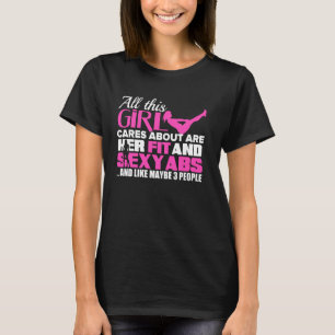 Camiseta Graciosa Aptitud Para Las Mujeres Todo Lo Que A Es