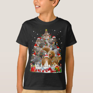 Camiseta Graciosa ardilla de navidad navideña