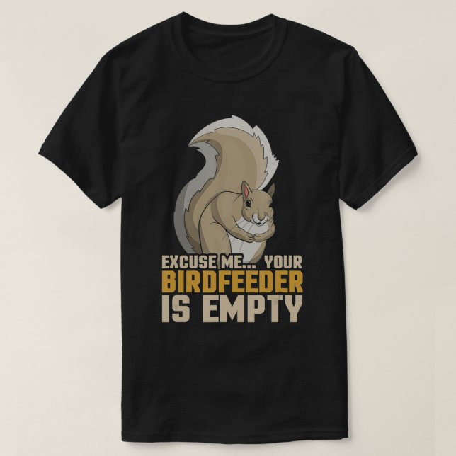 Camiseta Graciosa ardilla de regalo de animales de bosque (Diseño del anverso)