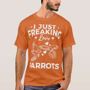 Camiseta Graciosa Ave De Cockatiel Parrot Solo Me Gusta El 