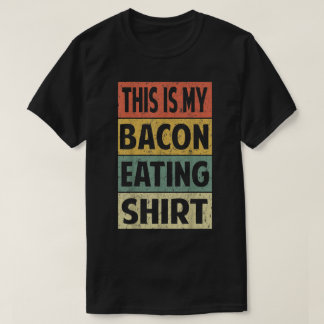 Camiseta Graciosa Bacon comiendo Shirt Pig Lover Esto es mi