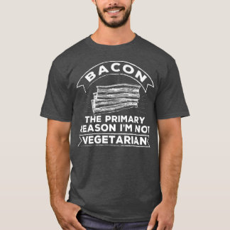 Camiseta Graciosa Bacon Por Qué No Soy Granjero Vegetariano