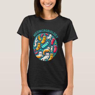 Camiseta Graciosa bacterias gatas Meowcrobiología Microbiol