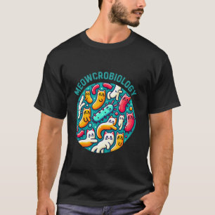 Camiseta Graciosa bacterias gatas Meowcrobiología Microbiol