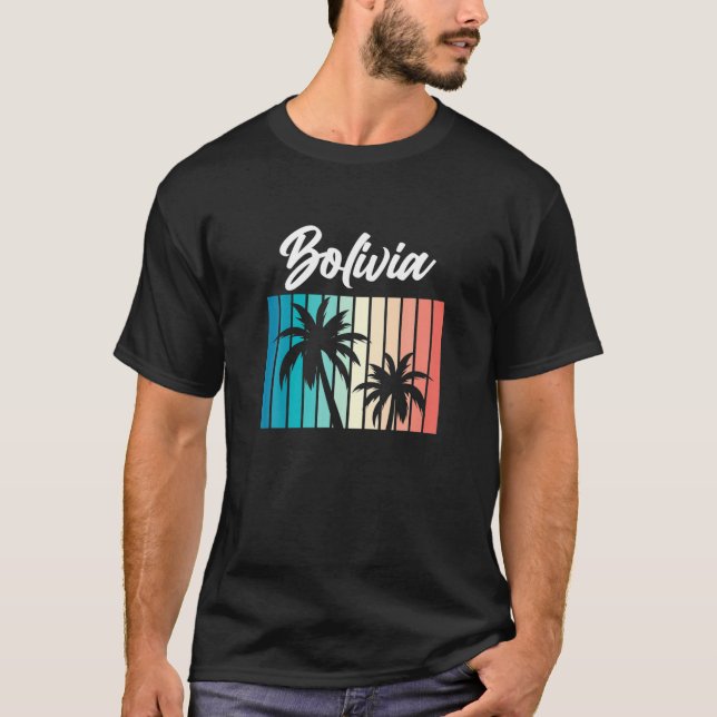 Camiseta Graciosa bandera boliviana masculina raíz del orgu (Anverso)